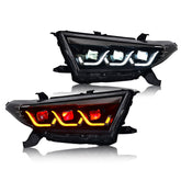 2012-2014 Toyota Highlander Full LED Headlight Assembly With Devil Eyes - Kuerled